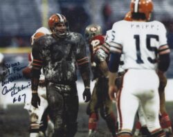 Autographed CHUCK HUTCHISON 8x10 Cleveland Browns Photo