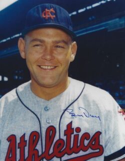 AUTOGRAPHED BUD DALEY  8x10 Kansas City A's Photo