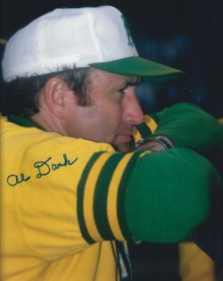 AUTOGRAPHED AL DARK 8X10 Oakland A's Photo