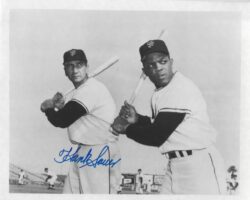 AUTOGRAPHED HANK SAUER 8x10 New York Giants Photo