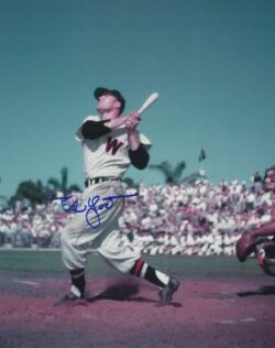 AUTOGRAPHED ED YOST 8X10 Washington Senators Photo