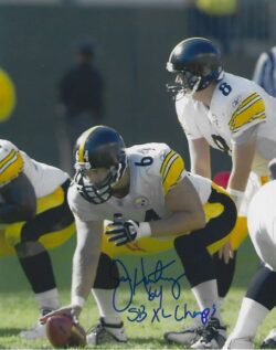 Autographed JEFF HARTINGS "SB XL Champs" 8X10 Pittsburgh Steelers Photo