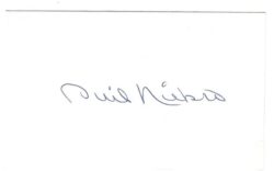 AUTOGRAPHED SIGNED PHIL NIEKRO 3x5 Index card