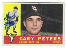 Autographed GARY PETERS Chicago White Sox 1960 Topps Card