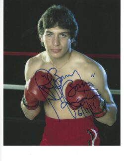 Autographed RAY "BOOM BOOM" MANCINI 8X10 Boxing Photo