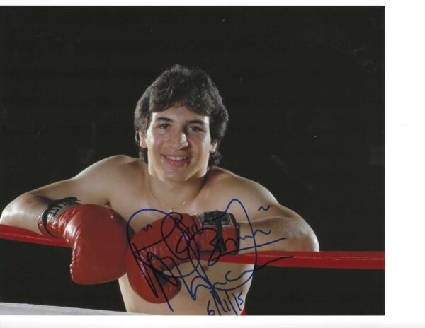 Autographed RAY "BOOM BOOM" MANCINI 8X10 Boxing Photo