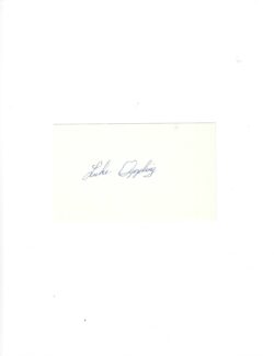 AUTOGRAPHED SIGNED LUKE APPLING HOF 3x5 Index card