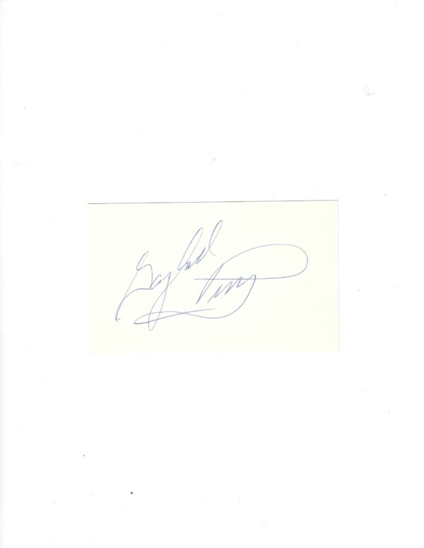 AUTOGRAPHED SIGNED GAYLORD PERRY HOF 3x5 Index card