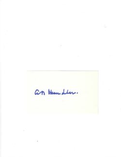 AUTOGRAPHED SIGNED ALBERT AB "HAPPY" CHANDLER 3x5 Index card