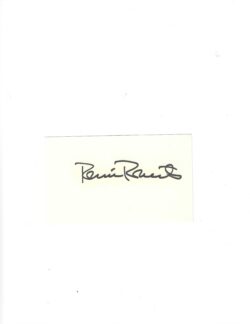 AUTOGRAPHED SIGNED ROBIN ROBERTS 3x5 Index card