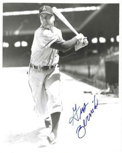 AUTOGRAPHED GUS ZERNIAL 8X10 Philadelphia A's Photo