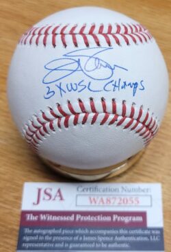 Autographed JIM PALMER "3X WS Champs" Official Rawlings Major League Baseball JSA