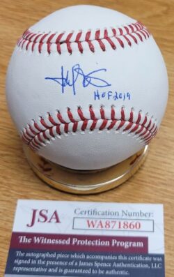 Autographed HAROLD BAINES "HOF 2019" Official Rawlings Major League Baseball JSA