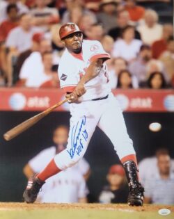 Autographed VLADIMIR GUERRERO "HOF 18" Los Angeles Angels 16X20 photo JSA