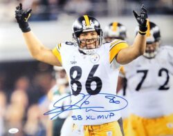 Autographed HINES WARD "SB XL MVP" 16x20 Pittsburgh Steelers Photo JSA