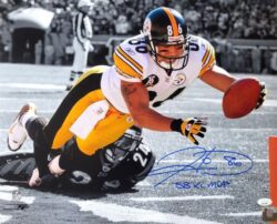 Autographed HINES WARD "SB XL MVP" 16x20 Pittsburgh Steelers Photo JSA