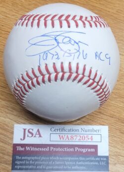 Autographed JIM PALMER "73,75,76 AL CY" Official Rawlings Major League Baseball JSA