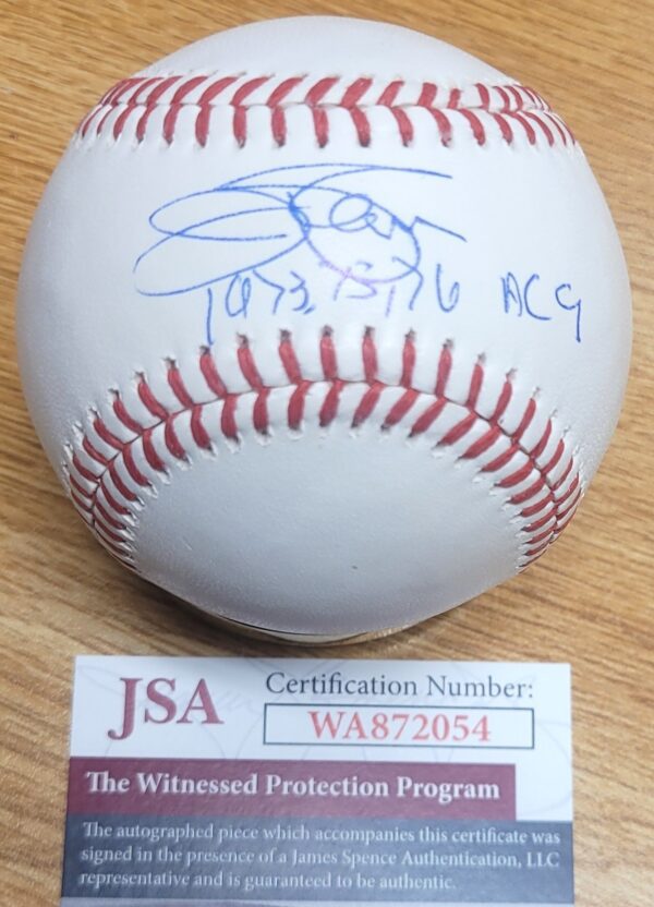 Autographed JIM PALMER "73,75,76 AL CY" Official Rawlings Major League Baseball JSA