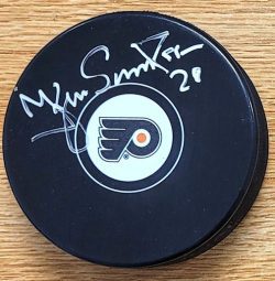 Autographed KJELL SAMUELSSON Philadelphia Flyers Hockey Puck