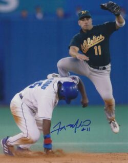 AUTOGRAPHED FRANK MENECHINO 8X10 Oakland A's Photo