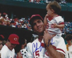 AUTOGRAPHED CHRIS WELSH  8x10 Cincinnati Reds Photo
