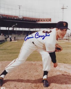 AUTOGRAPHED ERNIE BROGLIO 8X10 San Francisco Giants Photo