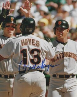 AUTOGRAPHED CHARLIE HAYES  8x10 San Francisco Giants Photo
