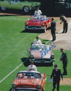 AUTOGRAPHED DARYL SPENCER and ED BRESSOUD 8x10 San Francisco Giants Photo