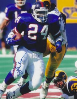 Autographed OTTIS ANDERSON 8X10 New York Giants Photo