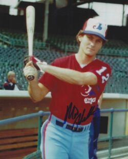 AUTOGRAPHED MIKE PHILLIPS 8x10 Montreal Expos photo