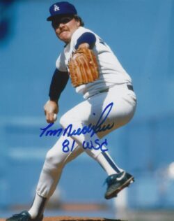AUTOGRAPHED TOM NIEDENFUER "81 WSC" 8x10 Los Angeles Dodgers photo