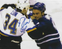 Autographed REED LOW 8x10 St. Louis Blues Photo