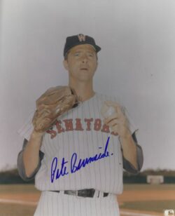 AUTOGRAPHED PETE BURNSIDE 8X10 Washington Senators Photo