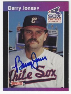 Auotgraphed BARRY JONES Chicago White Sox 1989 Donruss Card