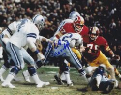 Autographed BILL BRUNDIGE 8x10 Washington Redskins Photo