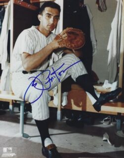 AUTOGRAPHED JOE PEPITONE 8x10 New York Yankees Photo