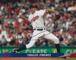 AUTOGRAPHED UBALDO JIMENEZ 8X10 Cleveland Indians Photo