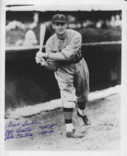 Autographed GUS SUHR 8X10 Pittsburgh Pirates Photo