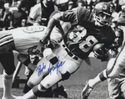 Autographed BOB TUCKER 8X10 New York Giants Photo