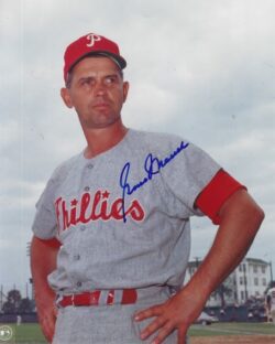 AUTOGRAPHED GENE MAUCH 8X10 Philadelphia Phillies Photo