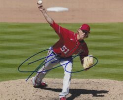 AUTOGRAPHED JORDAN WEEMS 8X10 Washington Nationals photo