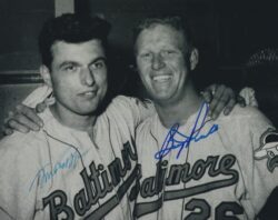 AUTOGRAPHED MILT PAPPAS and BOOG POWELL 8x10 Baltimore Orioles Photo