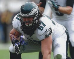 Autographed DENNIS KELLY 8X10 Philadelphia Eagles Photo