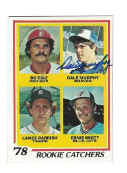 Autographed DALE MURPHY Atlanta Braves 1978 Topps Card
