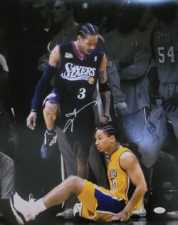 Autographed ALLEN IVERSON 16X20 Philadelphia 76ers photo JSA
