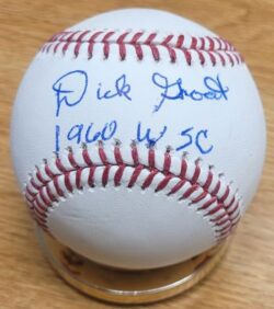 DICK GROAT "1960 WSC" Autographed Official Major League Baseball