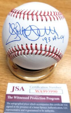 Autographed JACK MCDOWELL "93 AL CY" Official Major League Baseball JSA