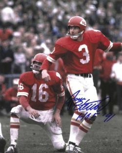 Autographed JAN STENERUD "HOF 91" 8x10 Kansas City Chiefs Photo