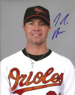 AUTOGRAPHED J.R. HOUSE 8X10 Baltimore Orioles Photo