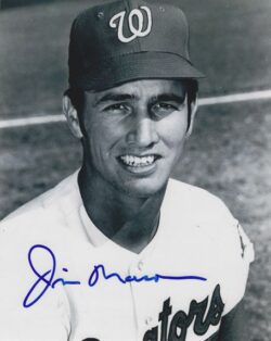 AUTOGRAPHED JIM MASON 8X10 Washington Senators Photo